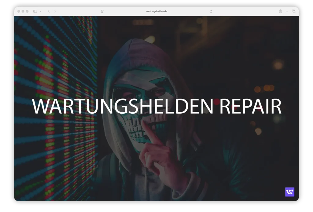 Startseite WordPress Wartung